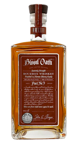 Blood Oath Bourbon Whiskey No.9