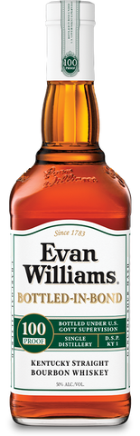 Evan Williams Bottled-In-Bond 100 Proof White Label