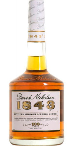 David Nicholson 1843 Kentucky Straight Bourbon 100 Proof