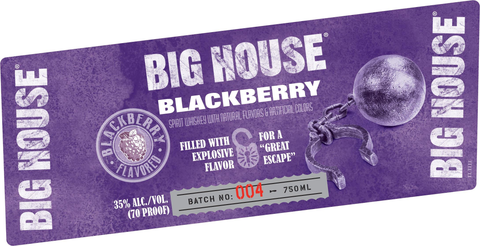 Big House Blackberry Flavored Bourbon Whiskey 70Pf