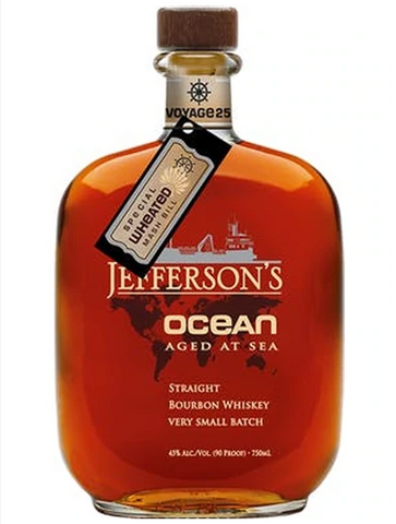 Jefferson's Ocean Aged At Sea Straight Bourbon Whiskey Voyage 25 Special Wheated Mash Bill