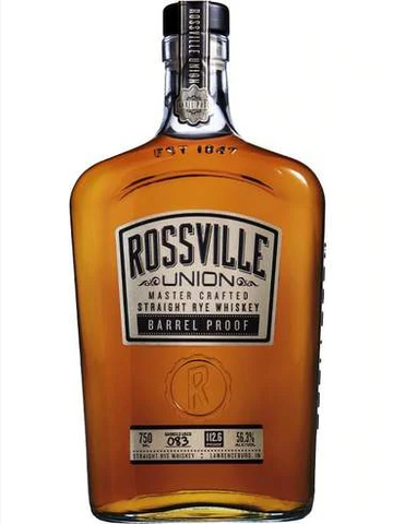 Rossville Union Master Crafted Straight RYE Whiskey Barrell Proof