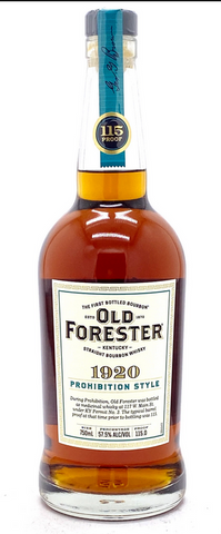 OLD FORESTER 1920 PROHIBITION STYLE WHISKY
