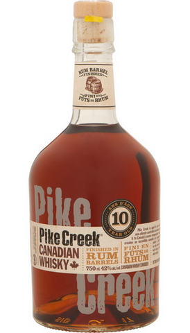Pike Creek Canadian Whiskey Finished in Rum Barrels 10 Years