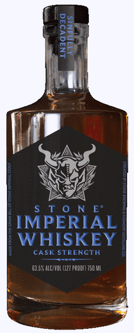 Stone Imperial Whiskey cask Strength 63.5% ALC/VOL 127 Proof