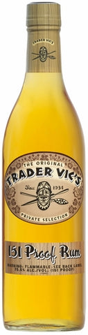 Trader Vicks 151 Proof Rum