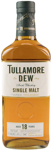 Tullamore Dew Single Malt Irish Whiskey 18 Year